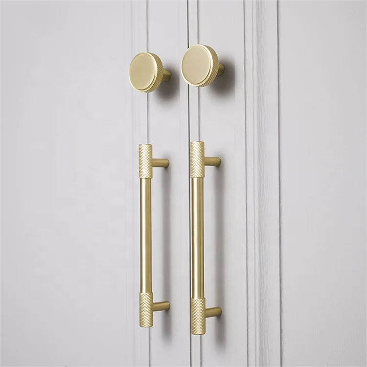 New Selling Furniture Hardware Drawer Accessory Pull Handles Cabinet Drawer Knurled T Bar Handle & Knobs