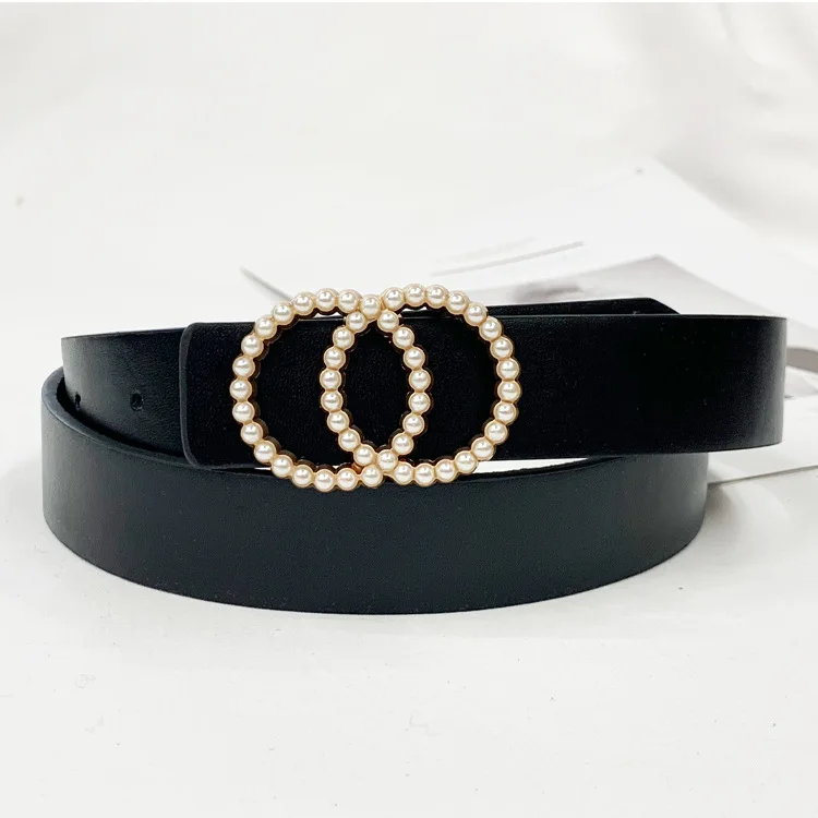 Women Waist Pearl Belt Cinturon Mujer Luxury Brand Ceinture Femme Dresses Woman Girls Ladies Belts  Fashion Belts