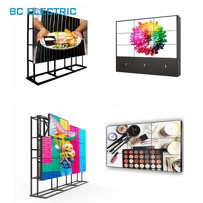 46 49 55 inch indoor  BC8000 video wall DID 0.88-3.5mm super narrow bezel big screen splicing screen