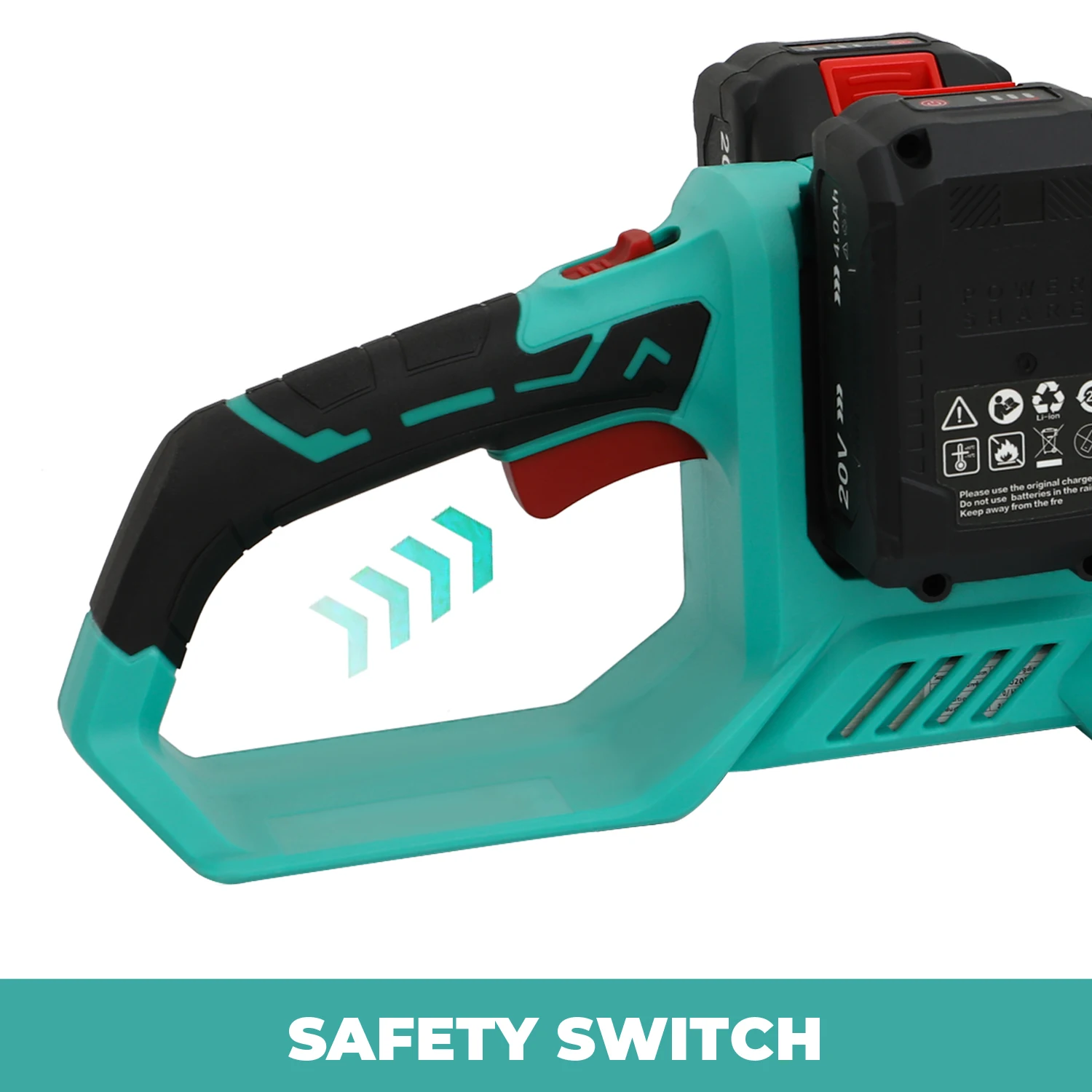 Garden high quality cordless 20V+20V lithium battery operated Chainsaw for tree wood cutting