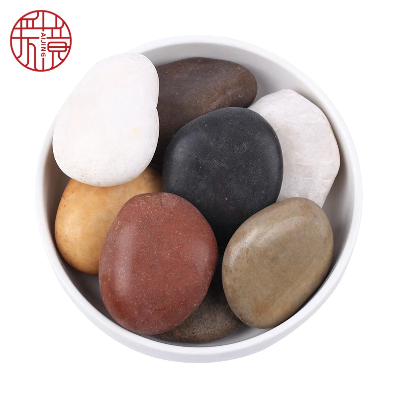 Polished pebble for paving road landscaping decoration courtyard stone