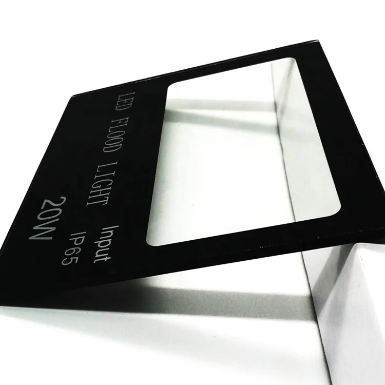 Factory OEM Lighting Glass Panel High Temperature Screen Printing Glass Panel LED Lighting Tempered Glass Panel