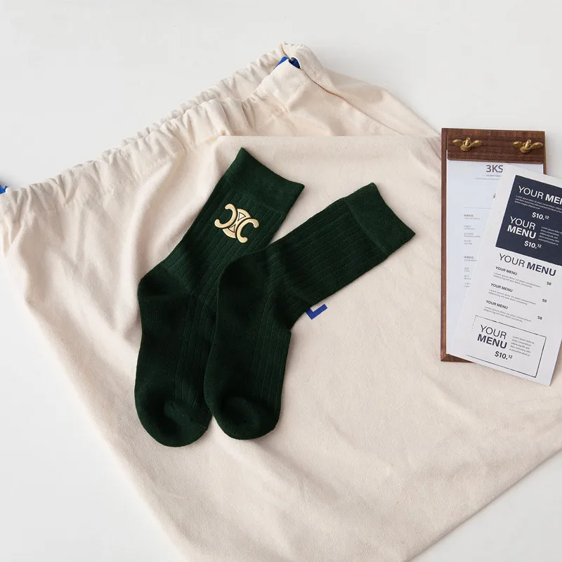 Pure color style Young girl socks ins fashion new trends cheap price 1 dollar shop socks