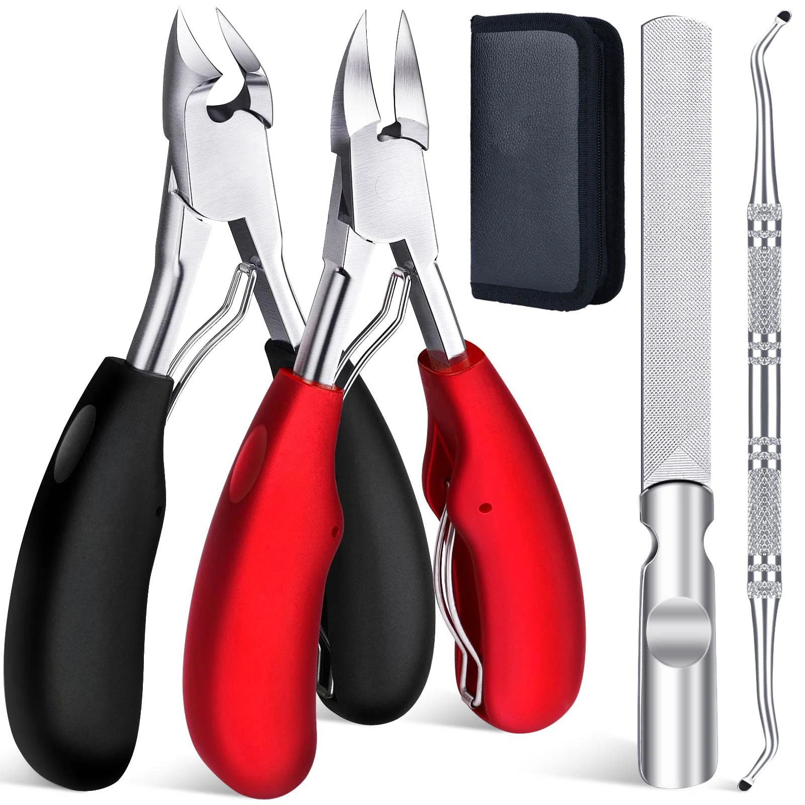 3 Pcs Set Thick Toe Nail Clippers Tool Heavy Duty Nail Clippers For Men And Adults
