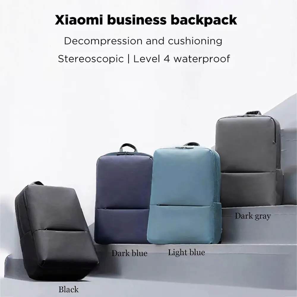 Xiaomi Classic Business Backpack 2 Generation 15.6inch Laptop Waterproof Shoulder Bag For School Travel Work Flight