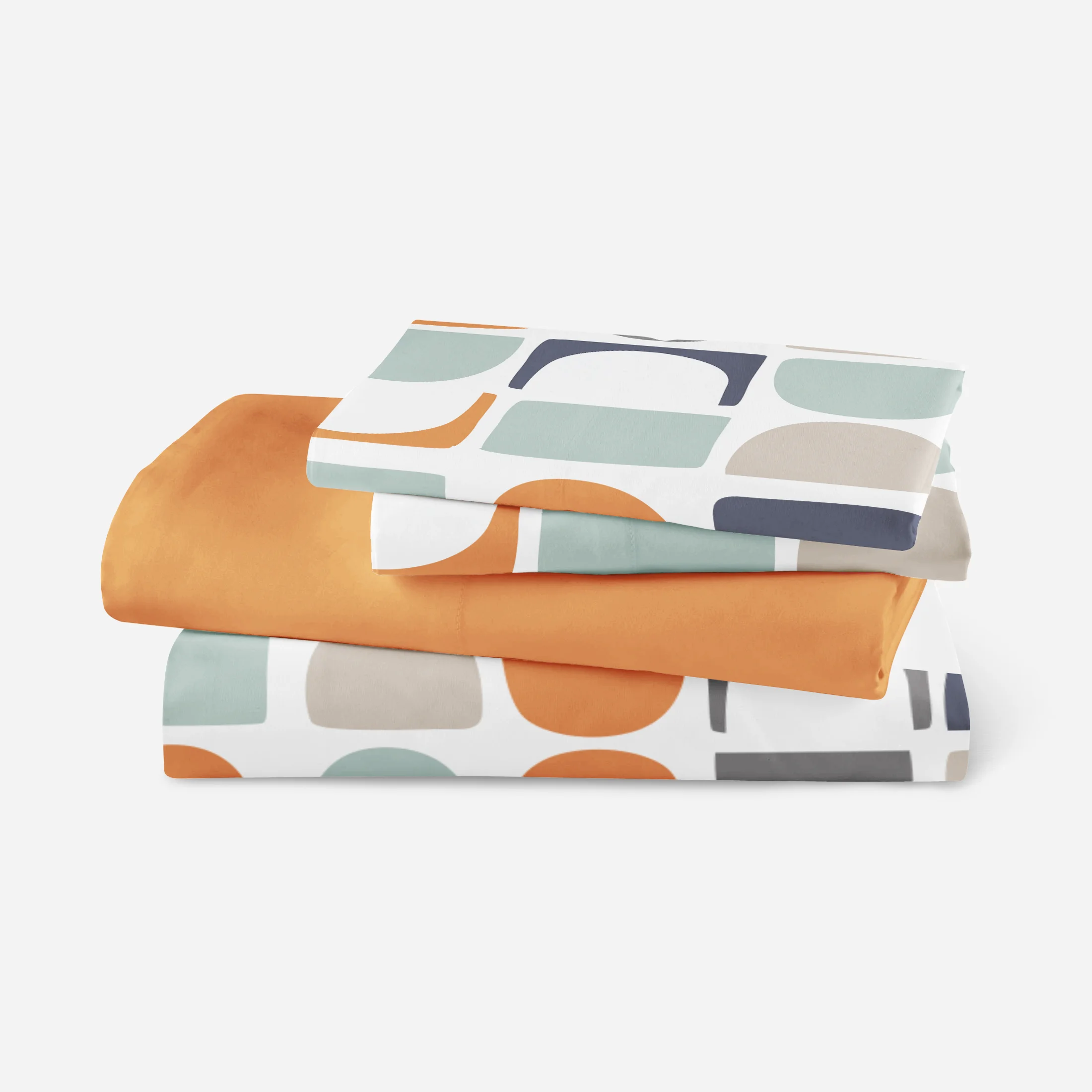 Wholesale Bed Sheets manufacturers HomeTextile Flat Sheet Geometric Printed Bed Cover Soft Bedsheet