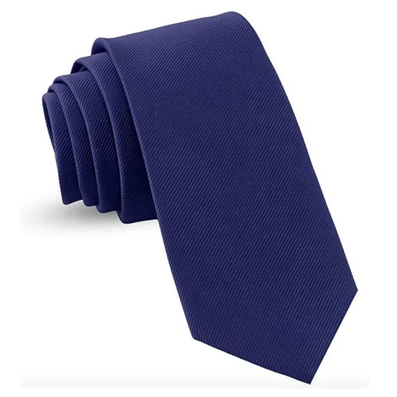 novelty handmade custom mens blue microfiber polyester neck ties for business