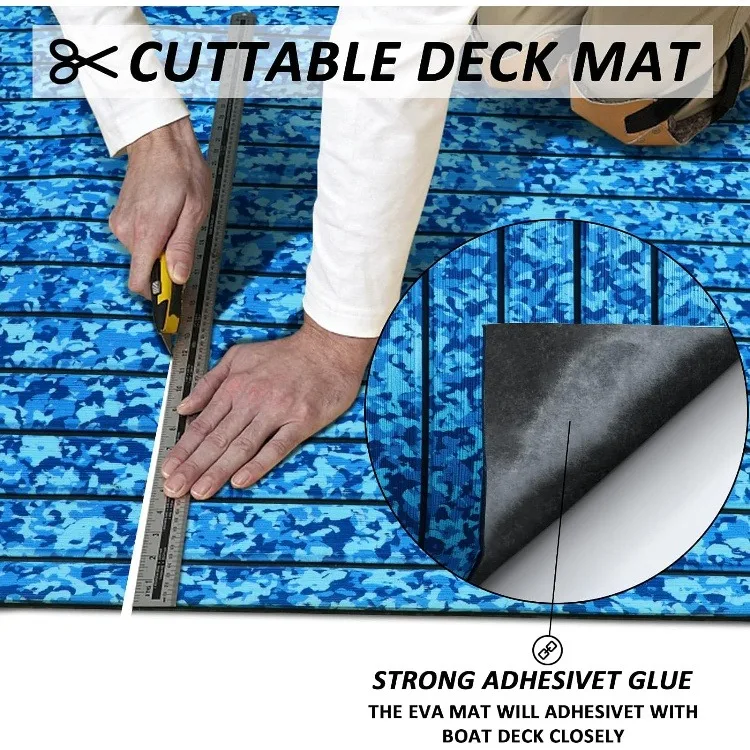 Eva Foam Sea Deck Waterproof Anti Slip UV Faux Boat Flooring Marine Foam Mats for Yacht  Surfboard