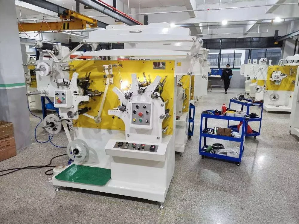 Jingda 6 Colors Polyester Satin Ribbon Printer Automatic Anilox Roller Clothing Flexo Care Label Printing Machine