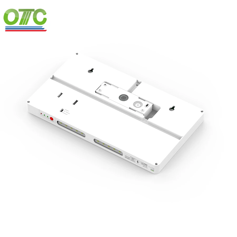 OT-ES992-AR-LP IP20  new slim 2 -in-1 Li-Ion LiFePO4 battery emergency self test exit box  exit lightwith Arabic words