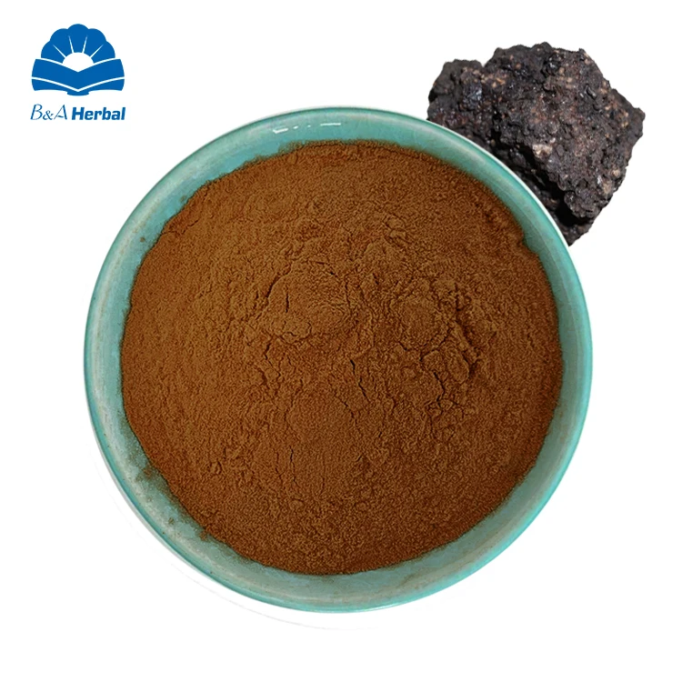 Чистая хималайская Смола Shilajit, порошок экстракта Harz, фульвовая кислота, 50%