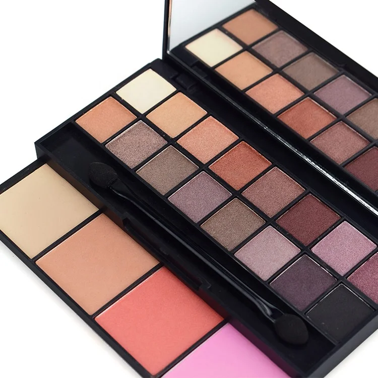 Косметические товары, распродажа, 20 цветов, румяна, набор для макияжа глаз, маленький дорожный набор для макияжа