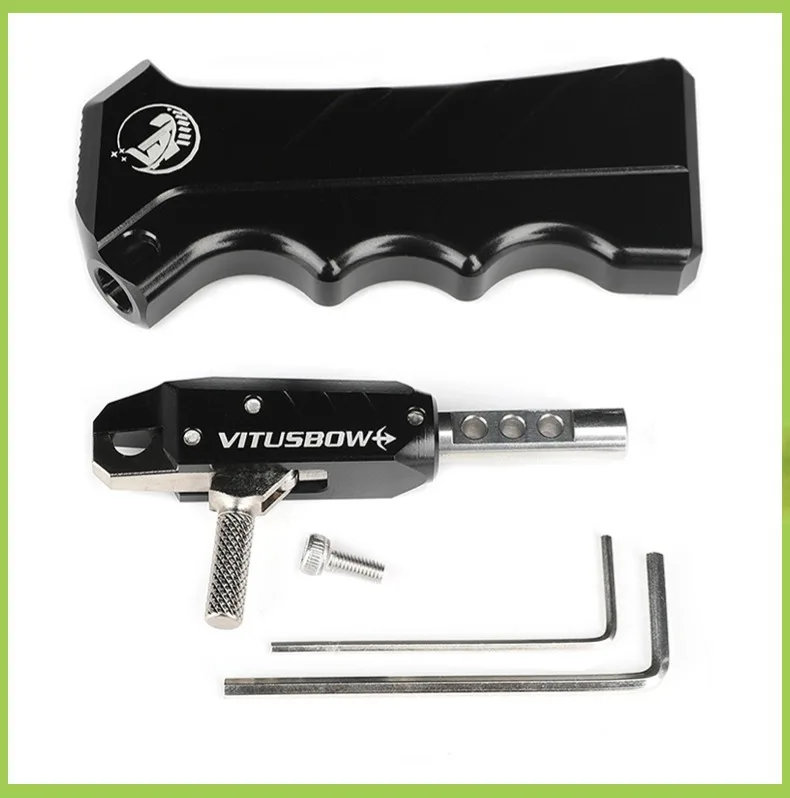 Vitus Aluminum alloy Compound Bow Release Aids 3 Finger automatic Closing Thumb Trigger Grip Archery Accessories