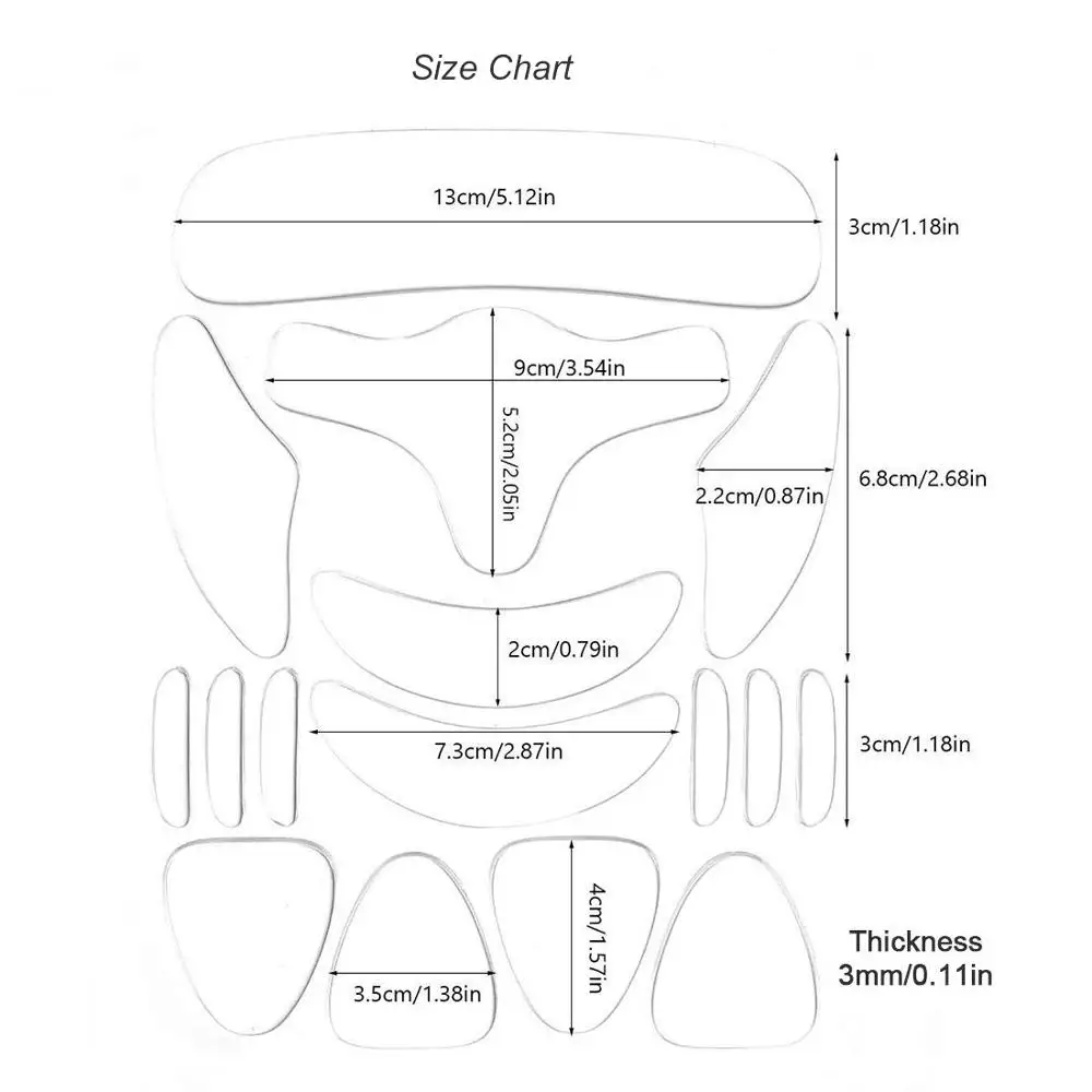 16 шт. силиконовых кейсов крем для лица против морщин и патчи для лица средство для борьбы с морщинами полоски многоразовые Лоб глаз стикеры Чин против морщин патчи