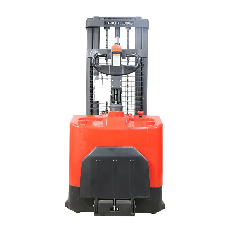 1.5Ton 3Meter Electric Battery Rider Stacker with EPS System