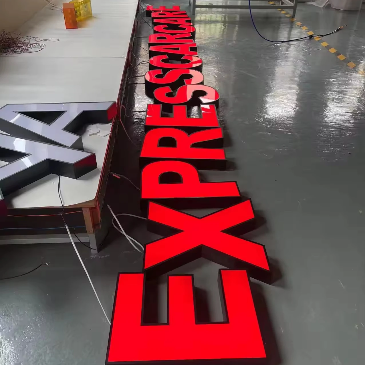 Stainless steel waterproof led Illuminated signboard led channel letters outdoor 3d led Front-lit letter Electronic sign