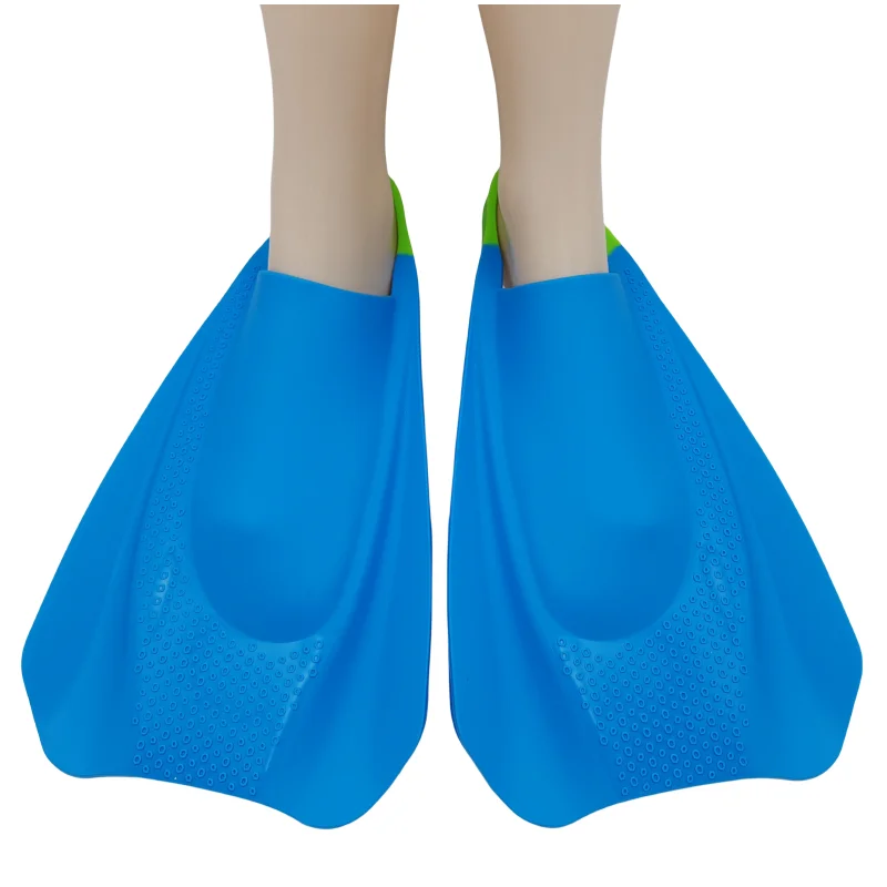M Swim Training Fins Comfortable Silicone Lap Swimming Short Blade Floating Flippers with Mesh Bag for Adults Snorkeling