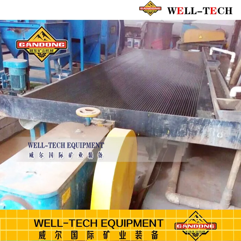 Gold seperation small vibrating fiberglass deck wet shaking table