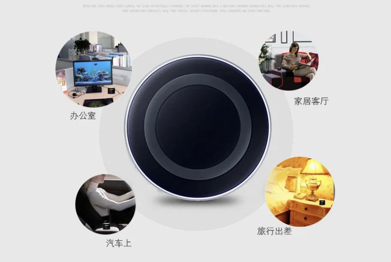 S6 wireless charger  QI standard for mobile phone wireless charger handphone
