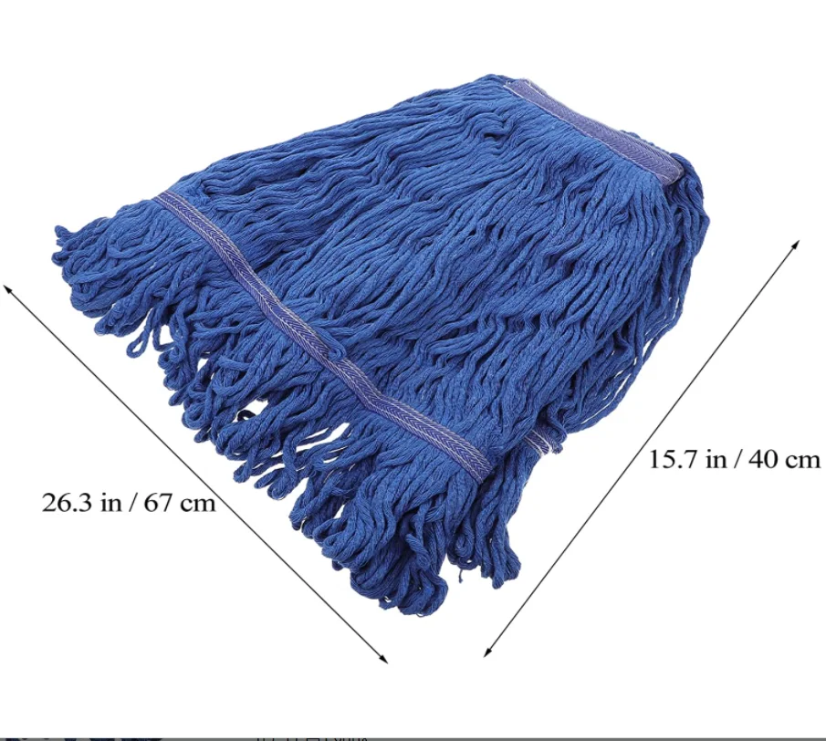 Microfiber String Mop for Hardwood Ceramic Marble Tile Laminate Floor Heavy Duty Industrial Wet Mop for Commercial Industrial