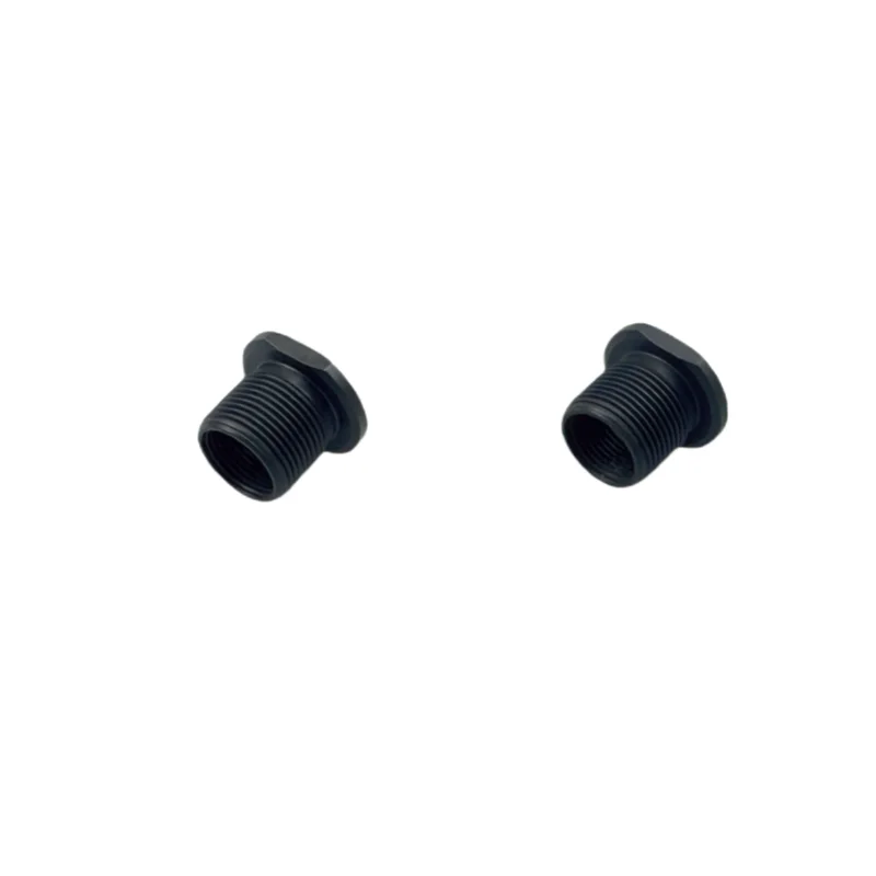 Hot selling Premium 1/2 x 28 ID to 5/8 x 24 OD Automotive Threaded fuel Filter Adapter Black Steel Thread
