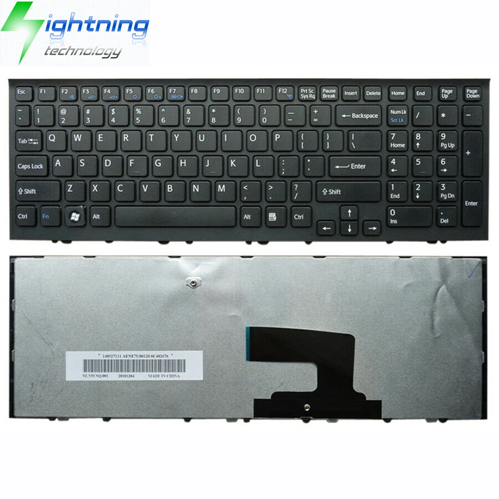 New Genuine Original Laptop Keyboard for SONY Keyboard Vaio PCG-F PCG-FX PCG-FXA US BLACK Notebook Keyboard