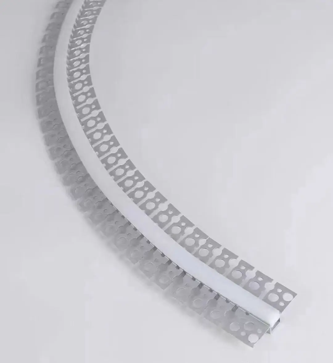 Factory wholesale Flexible bendable aluminium  LED channel  silicone cover for drywall plaster led strip light profile