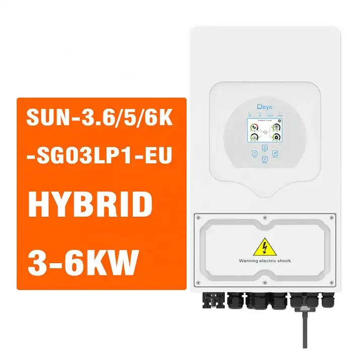 Deye SUN-5K-SG01LP1-US/EU 5kw single phase 2 mppt hybrid solar inverter in stock  hybrid solar inverte