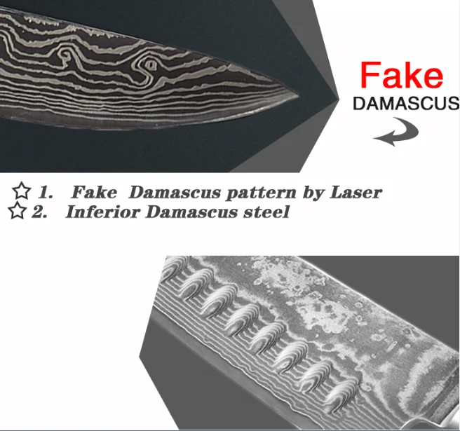 fake damascus
