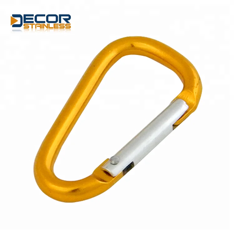 Highly Polished durable factory supply common Spring Snap Hook D Type With Screw