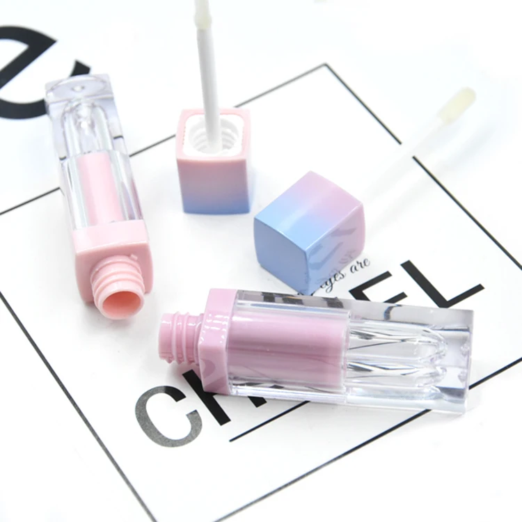 In Stock 5ml Empty Pink Blue Lip Gloss Tubes Cosmetics Packaging Liquid Lipstick Containers Bottles
