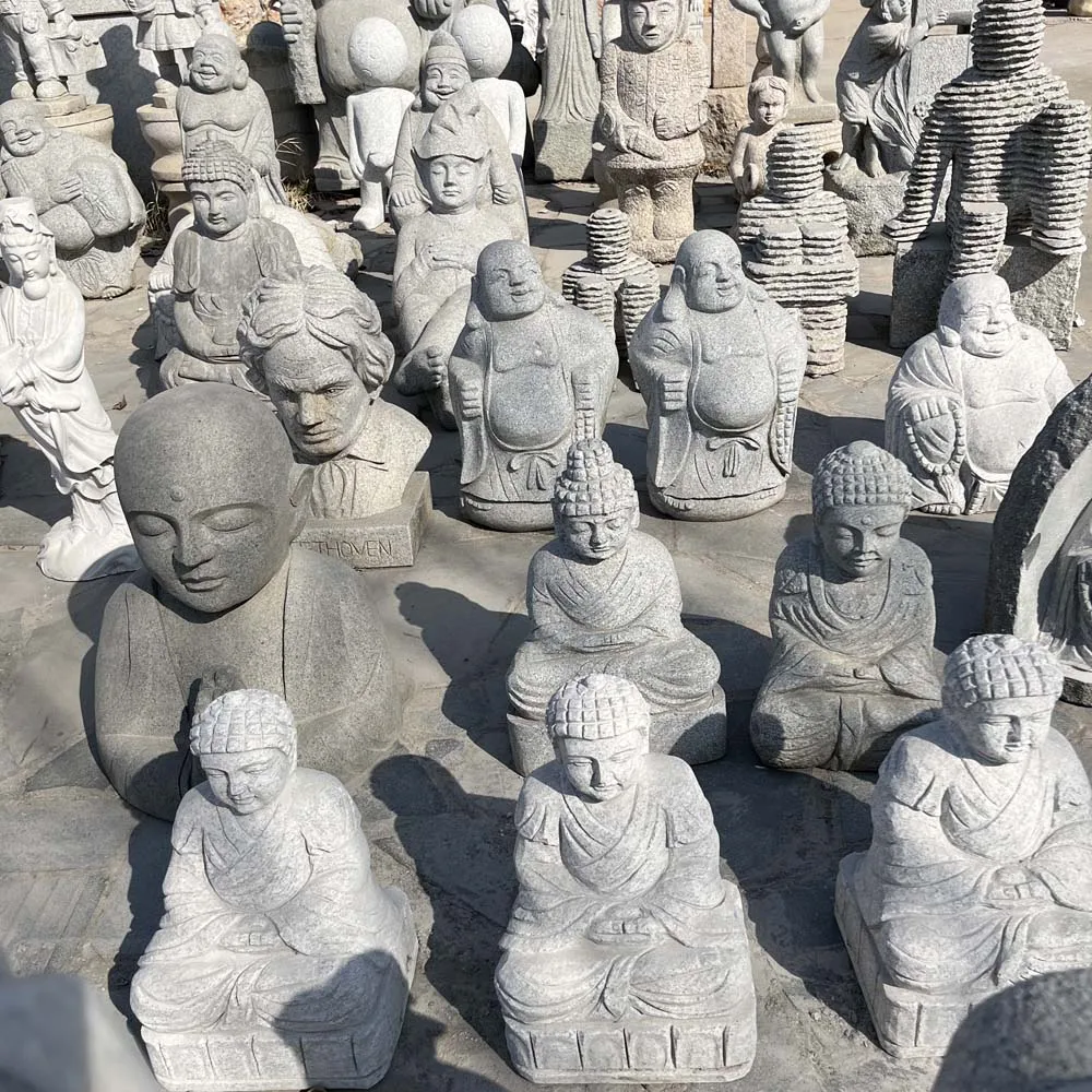 Custom Classic Design Figure Sculpture Granite Stone Buddha Statue