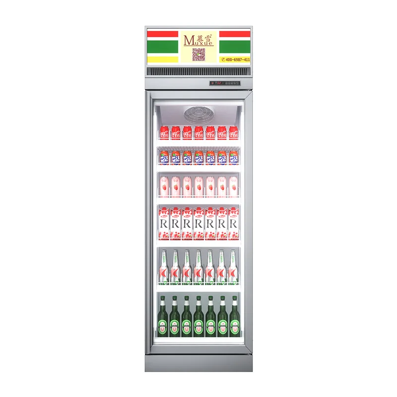 Vertical Cooler For Drinks Direct Cooling Beverage Display Refrigerator Retail Beverage Cooler