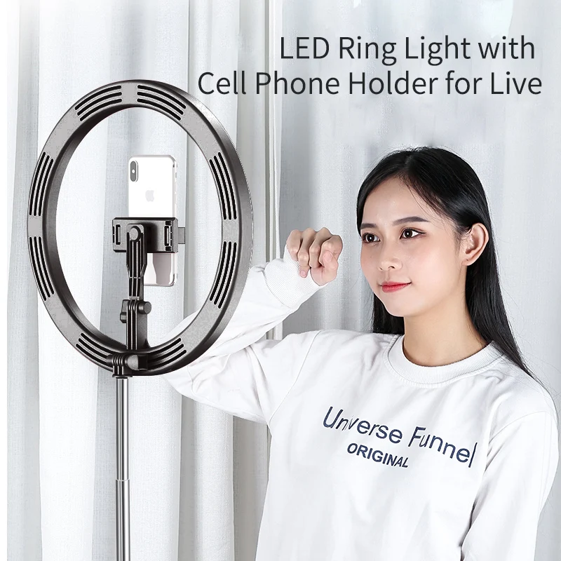 Integrated Folding Fill Light Third Gear Adjust Mobile Phone Live Light Anchor Beauty LED circle ring light