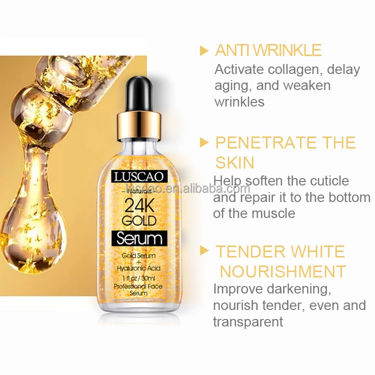 Beauty Personal Care 24k Gold  Face Serum Anti Stem Cell Wrinkles  Moisturizing Face Serum