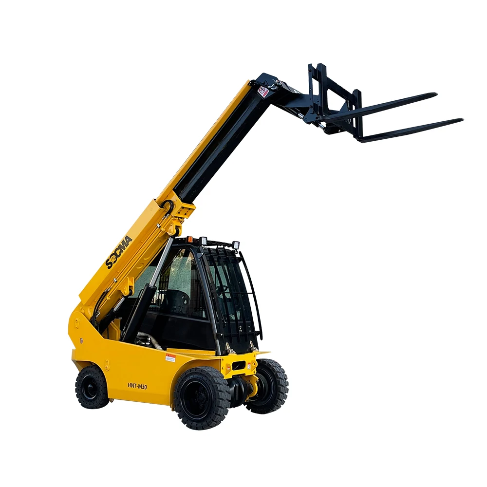 SOCMA Mini Forklift Telehandler 2.5T 3T Mini Telehandler 3ton Mini Telescopic Forklift Diesel Engine Canada Cummins Engine 3 Ton