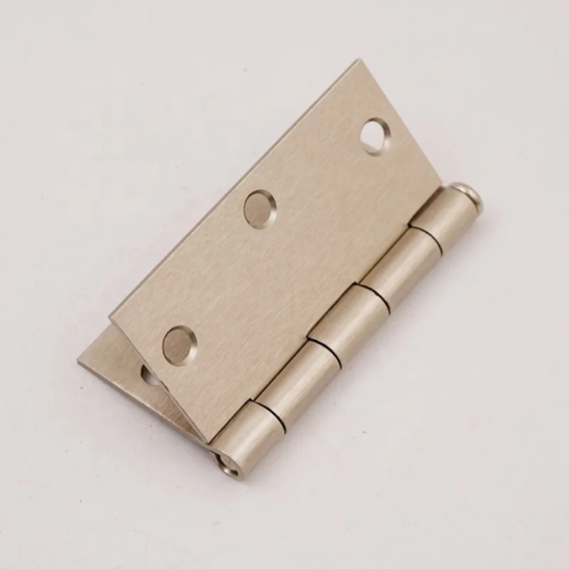 3.5X3.5 inch black round corner ball bearing door hinge from china