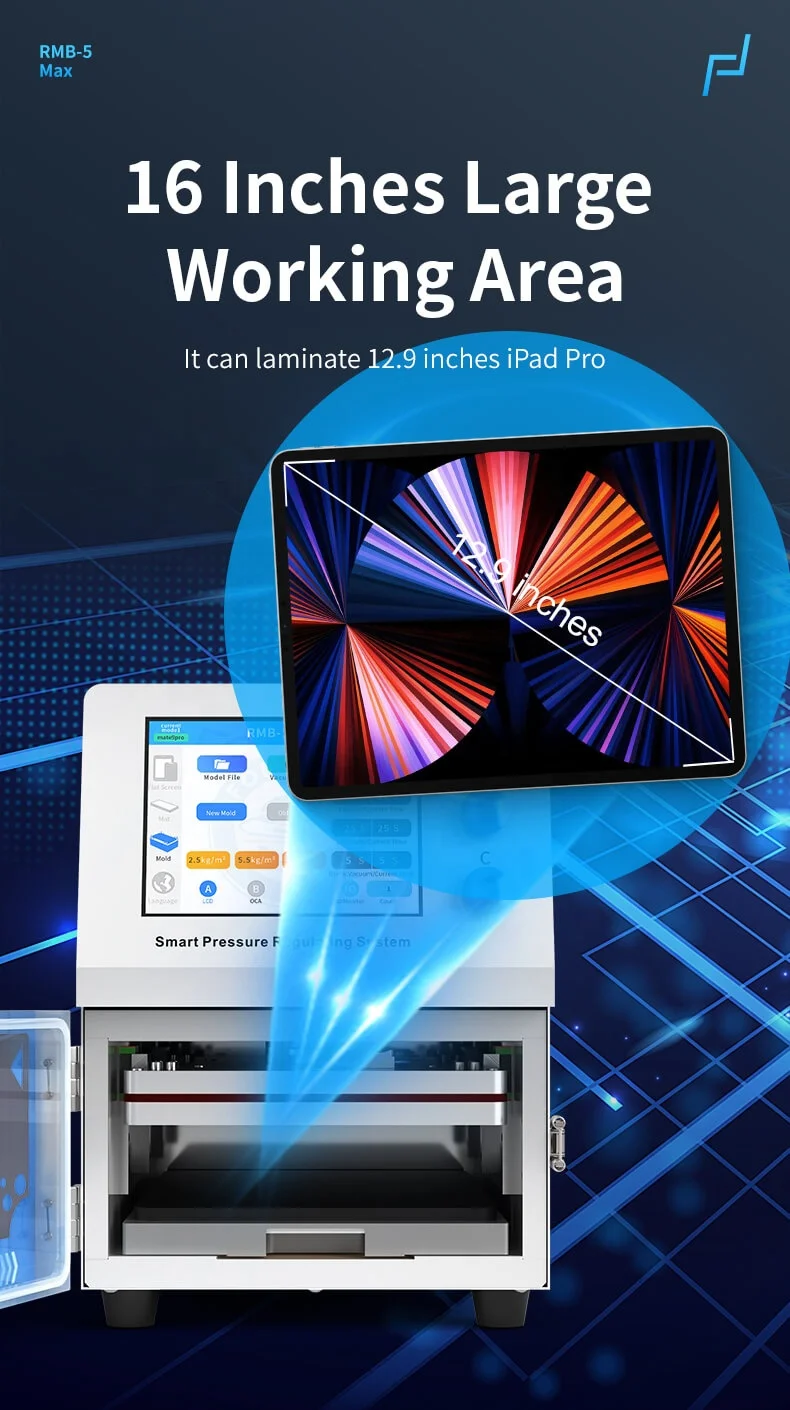 FORWARD NEW RMB-5 Max OCA Vacuum Lamination Machine Auto Pressure Adjustment For i phone Huawei Samsung LCD Screen Replacement