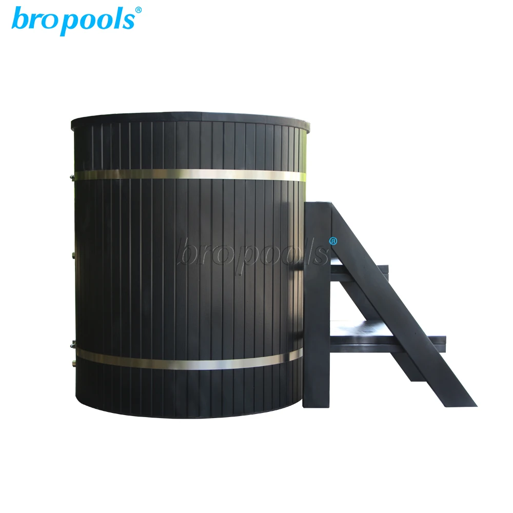 Bropool Factory Direct Smart Automatic App Controlled Cold Plunge Ice Bath Spa Tub Modern Design Outdoor Exterior Use Chiller