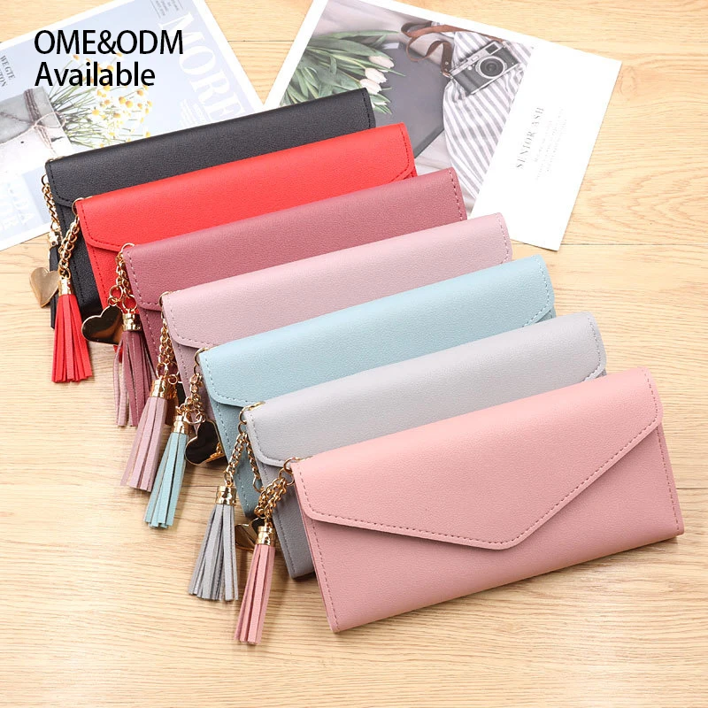 Long Wholesale Genuine Clutch Wallet Pu Women Handbag Small Stuff Fashion New Arrival 2022 Leather Wallet Luxury Ladies Wallet