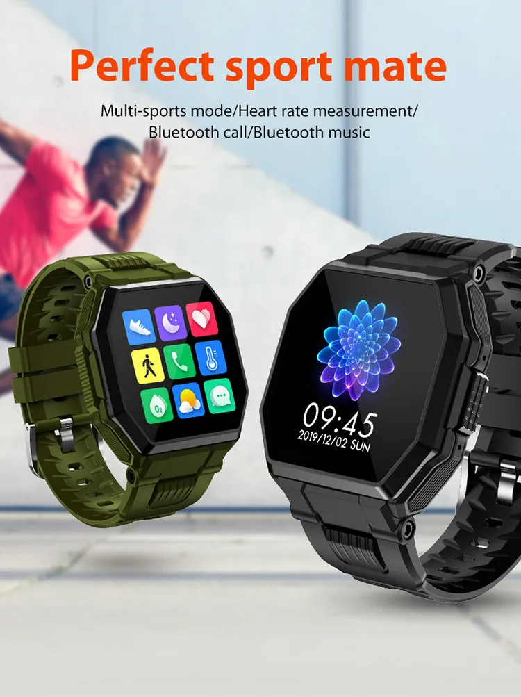 2021 new design Wholesale S9 Smart Watch bluetooth Call Heart Rate Blood Pressure Monitor IP67 Waterproof Touch Screen