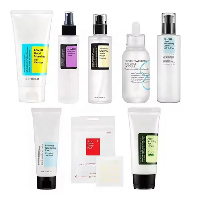 Korean Cosmetic Skin Care Set Hydrating and Brightening Face Serum Cream Mask Face Care Beauty Products