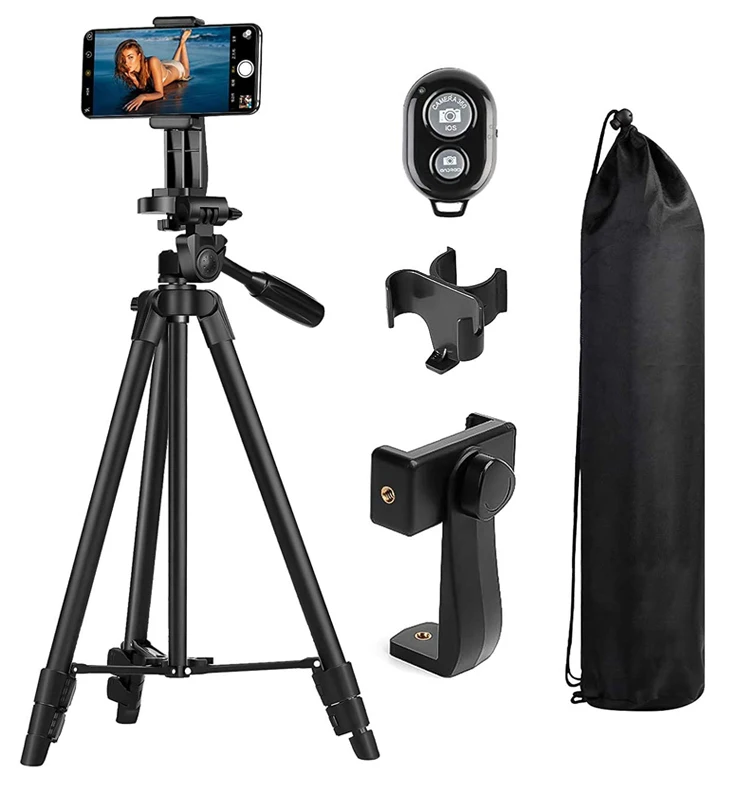Portable Hot selling factory price Wholesale Adjustable 360 Degree Rotating 3-way lightweight Phone Tripod for selfie