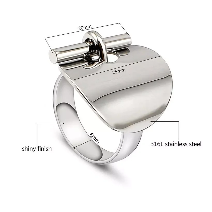 Rings For Women Gold/Sliver Steel Color Hollow Ring Fashion Party Jewelry Drop Shipping Finger Present wedding