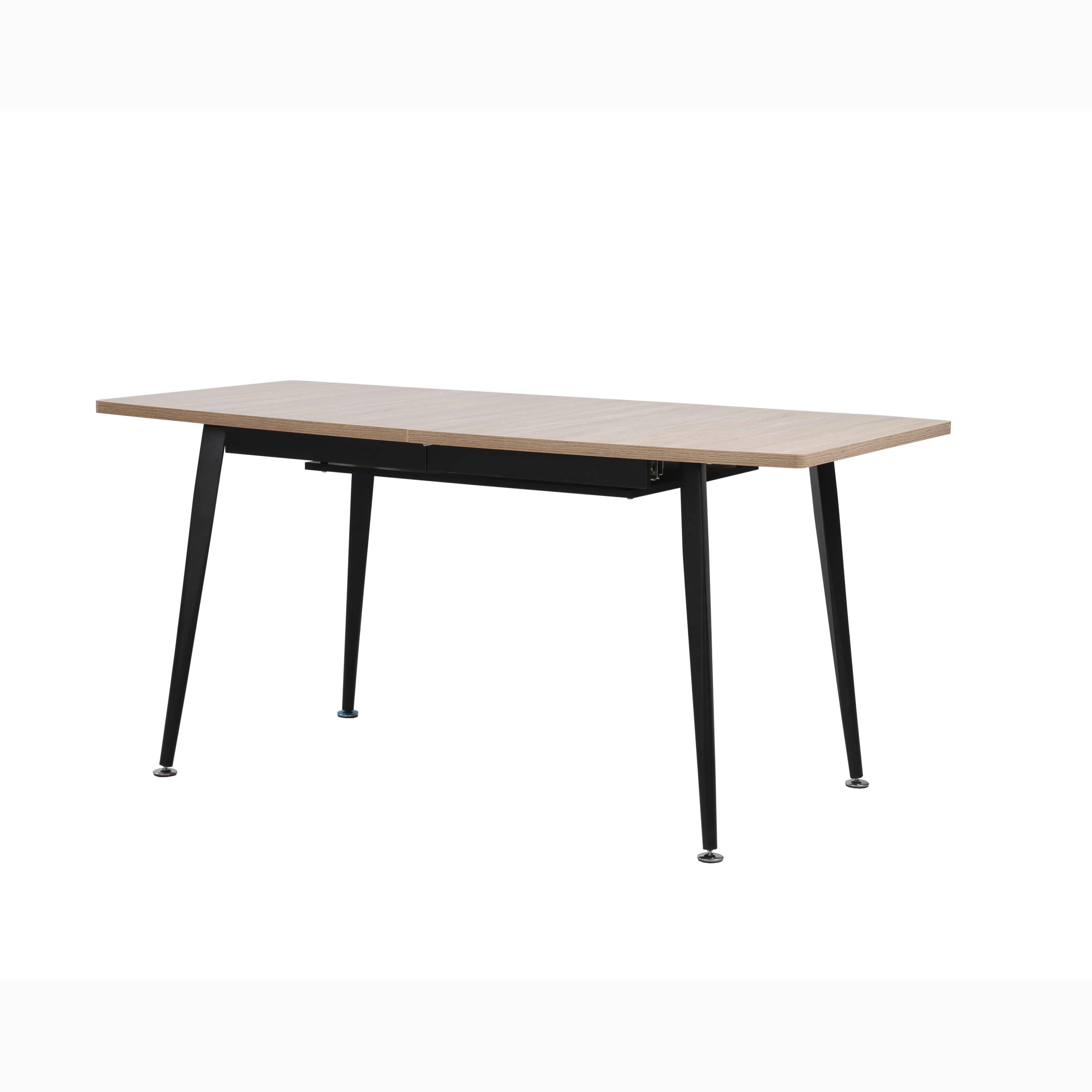 Домашняя мебель, современный дизайн, выдвижной обеденный стол с раздвижным управлением, деревянные верхние металлические ножки