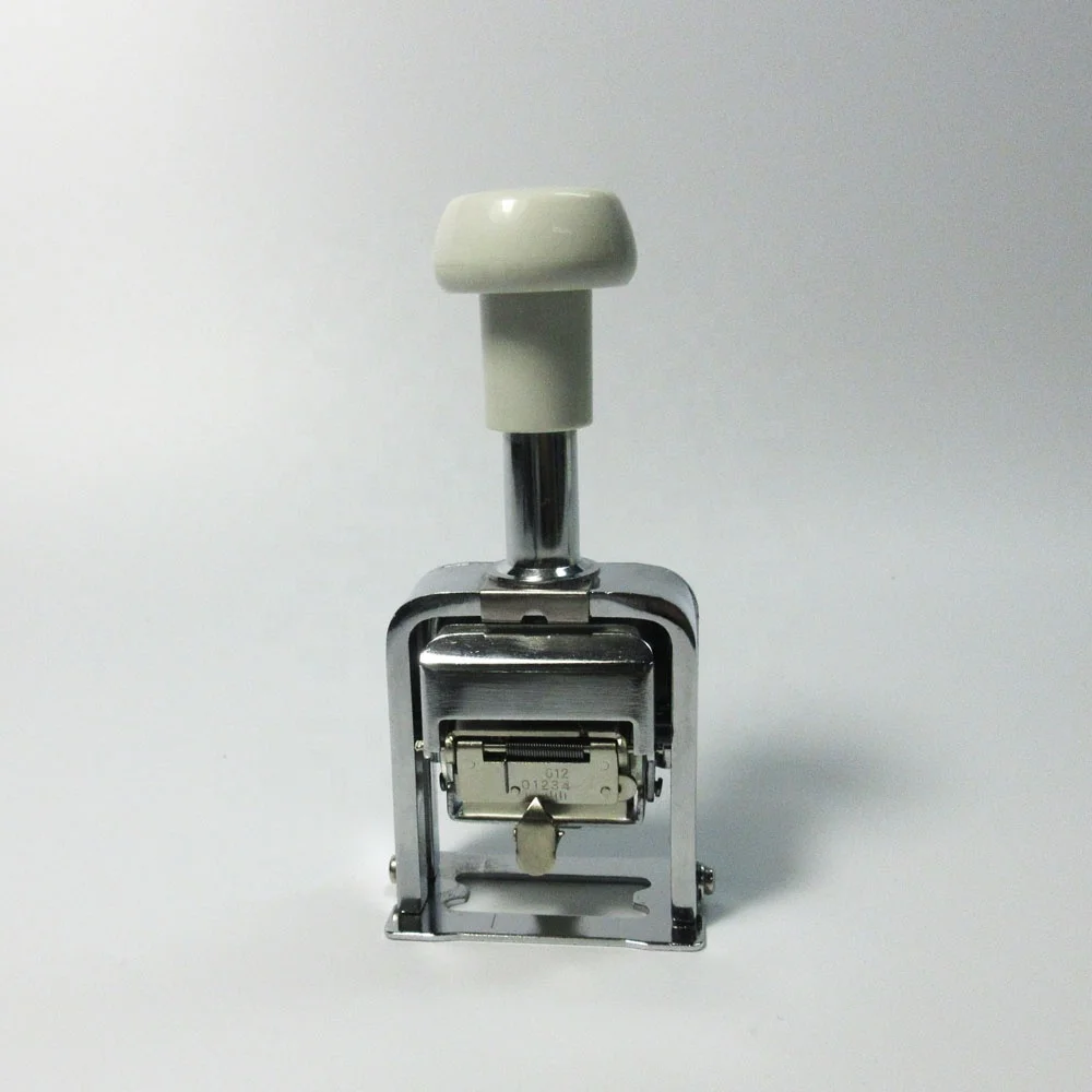 Factory cheap price 7 digit mamual handheld self ink date stamp coding numbering machine