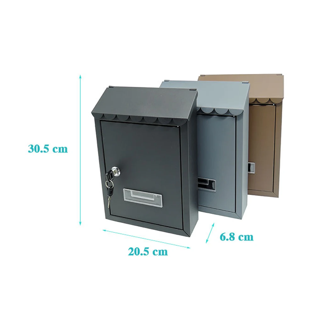 Custom Postbox Letter Box Garden Box Outside Mailbox Metal External Mail Wall Mounted Boxes