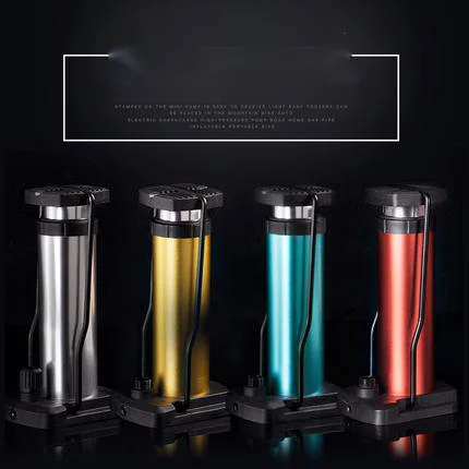 Bicycle foot pump household battery car electric motorcycle high pressure portable mini pedal pump