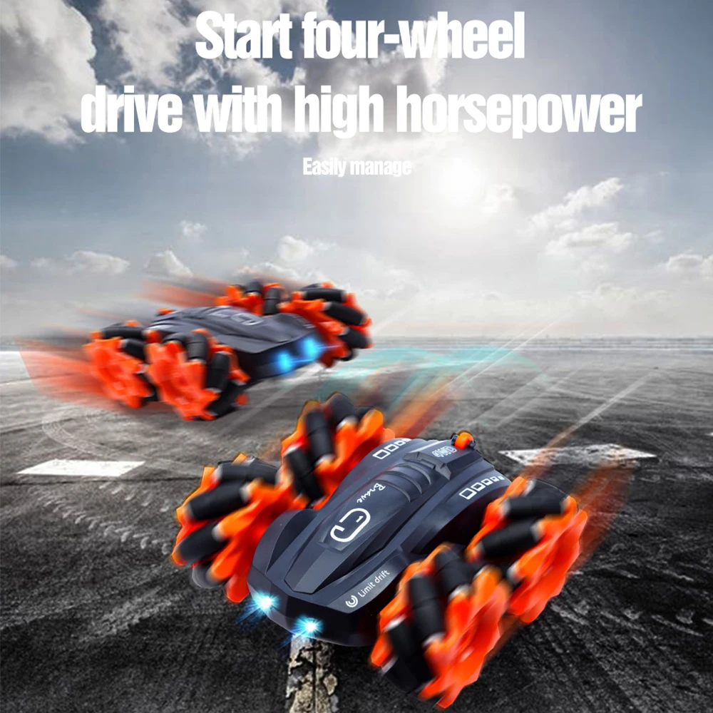 Игрушки KUNYANG 2 4 ГГц передняя фара 4wd игрушки с радиоуправлением вращение на 360 градусов Радиоуправляемый Дрифт-автомобиль