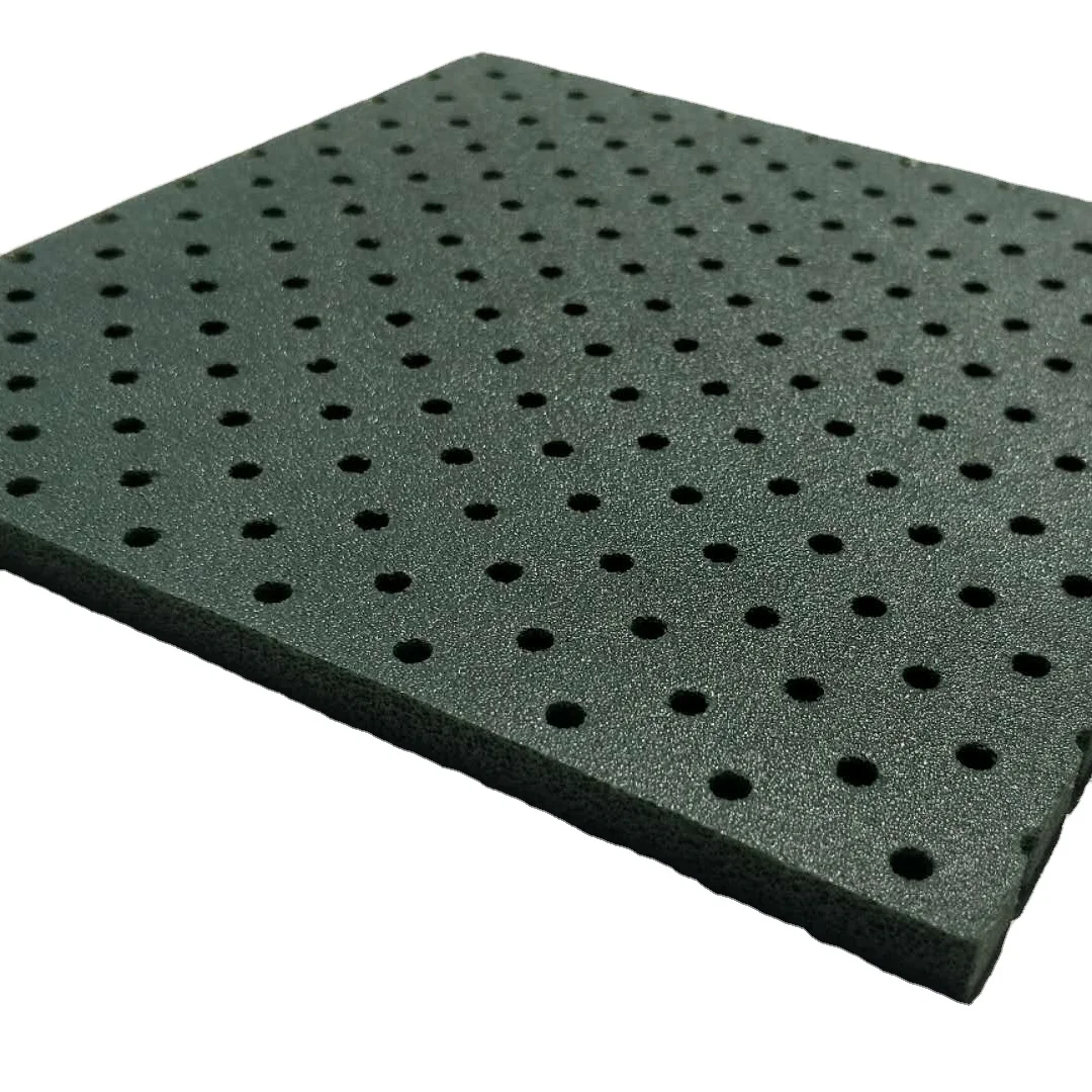 Factory Directly Artificial Grass Shock Pads Under Lay Football Court Anti-UV Single Hole Twelve Hole